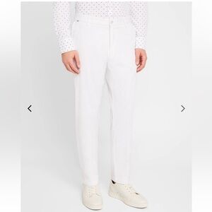 Boss Kane White Mens Trouser Pants Regular Tapered Fit 30x30